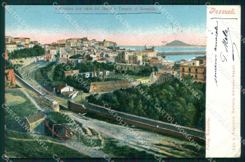 Napoli Pozzuoli Vista Golfo Tempio Serapide Ragozino 2847 cartolina MX4900 – fronte