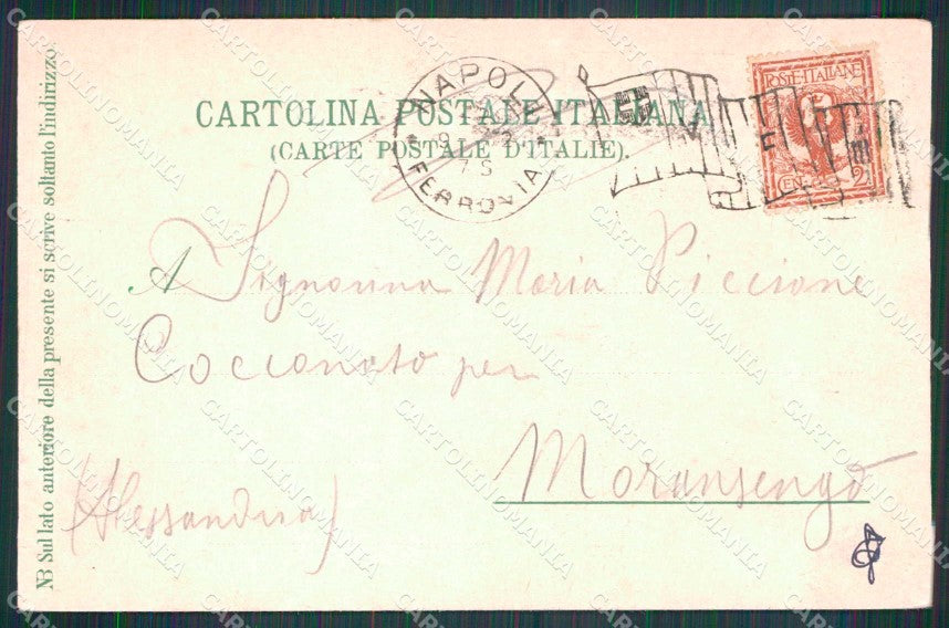 Napoli Città Piazza dei Martiri Ragozino cartolina MX4909 – retro