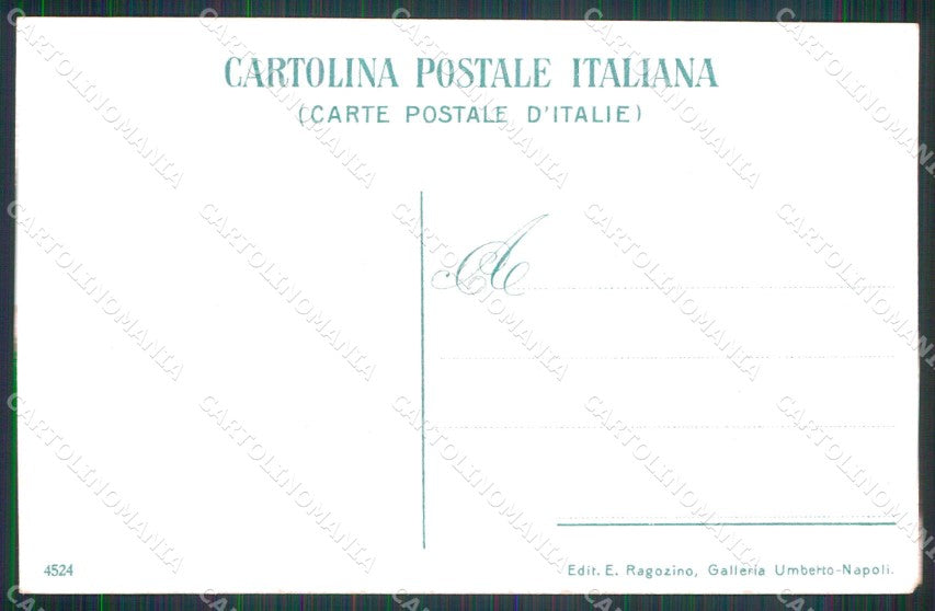 Napoli Città Vicoli Santa Lucia Ragozino 4524 cartolina MX4914 – retro