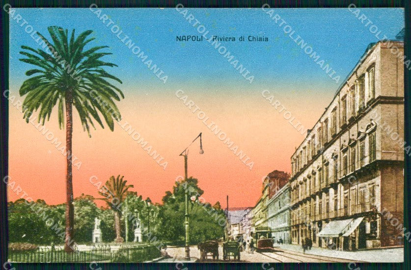 Napoli Città Riviera Chiaia cartolina MX4919 – fronte