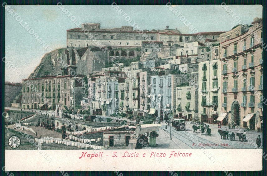 Napoli Città Santa Lucia Pizzo Falcone Alterocca 5633 cartolina MX4925 – fronte