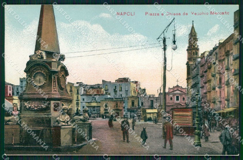 Napoli Città Piazza Chiesa del Vecchio Mercato cartolina MX4929 – fronte