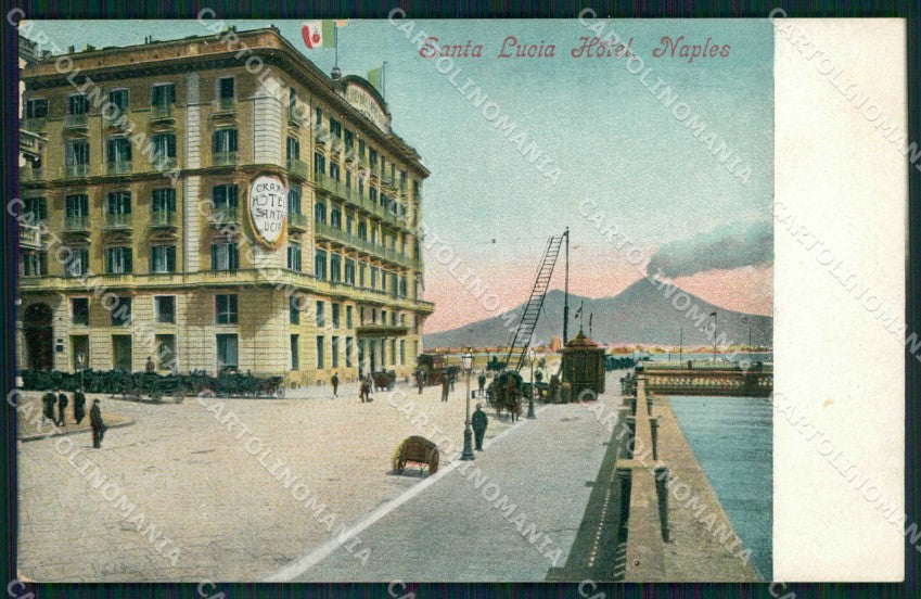 Napoli Città Hotel Santa Lucia Vesuvio Ragozino 3505 cartolina MX4943 – fronte