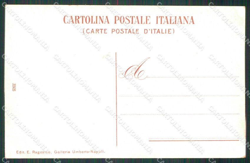 Napoli Città Hotel Santa Lucia Vesuvio Ragozino 3505 cartolina MX4943 – retro