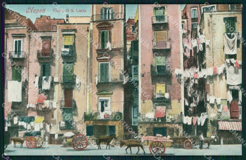Napoli Città Vicoli Santa Lucia Ragozino 4524 cartolina MX4945 – fronte