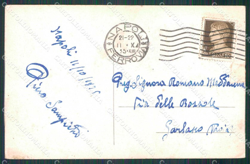 Napoli Città Villa Comunale ABRASA cartolina MX4962 – retro