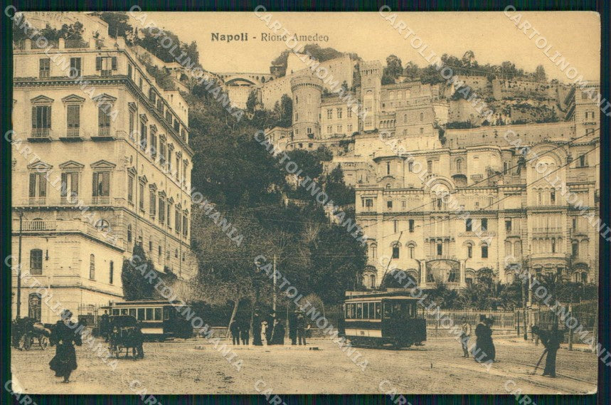 Napoli Città Rione Amedeo Tram Alterocca 1965 cartolina MX4963 – fronte
