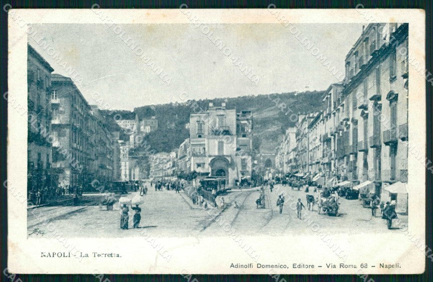 Napoli Città Torretta Tram cartolina MX4983 – fronte