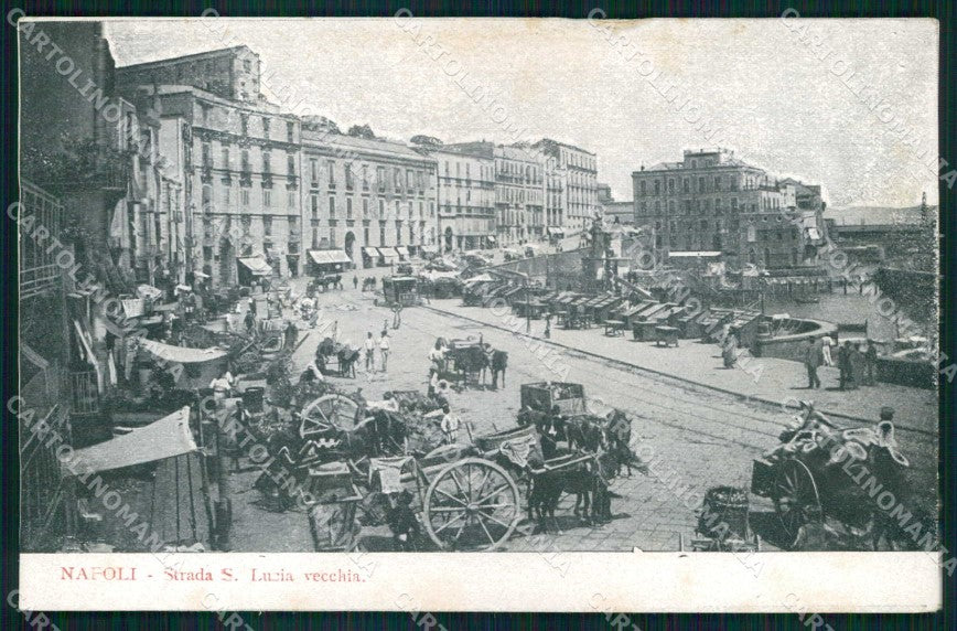 Napoli Città Strada Santa Lucia Vecchia cartolina MX4984 – fronte