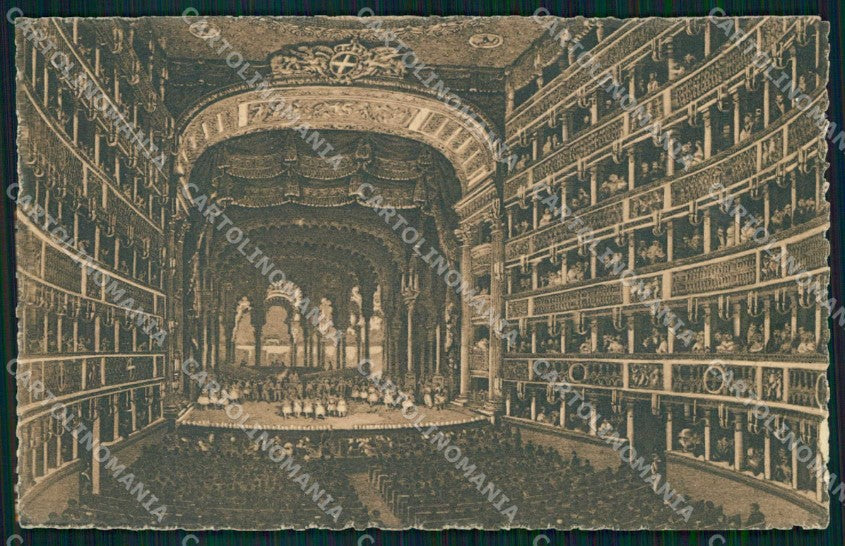 Napoli Città Interno Teatro San Carlo cartolina MX4993 – fronte