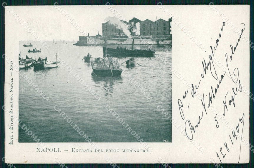 Napoli Città Entrata Porto Mercantile Ragozino 28 cartolina MX5003 – fronte