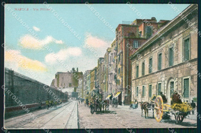 Napoli Città Via Piliero cartolina MX5015 – fronte