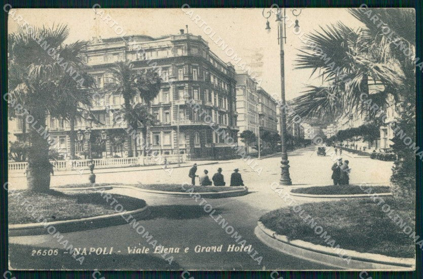 Napoli Città Viale Elena Grand Hotel cartolina MX5016 – fronte