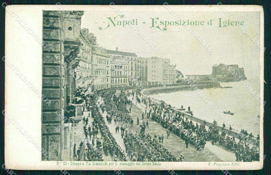 Napoli Città Expo Igiene Passaggio Corteo Reale Ragozino 53 cartolina MX5020 – fronte