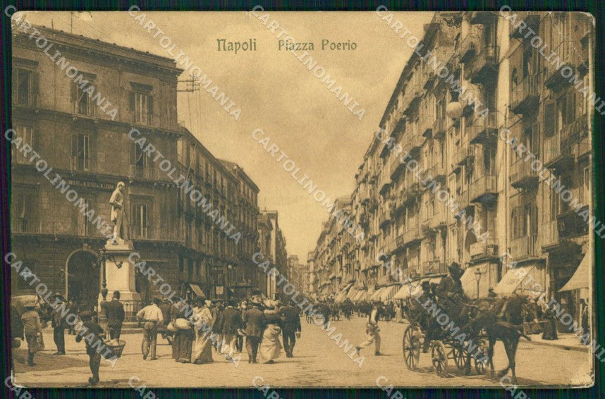 Napoli Città Piazza Poerio Ragozino 22108 cartolina MX5022 – fronte