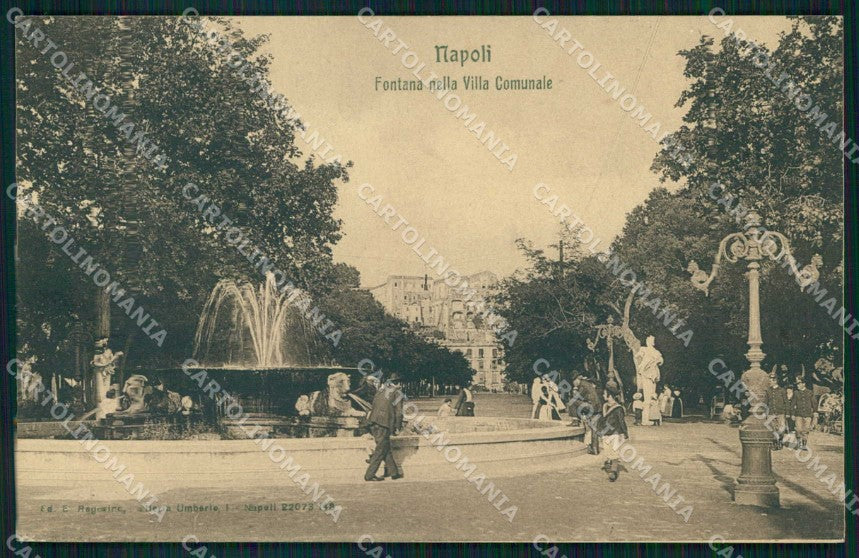Napoli Città Fontana Villa Comunale Ragozino 22073 148 cartolina MX5026 – fronte