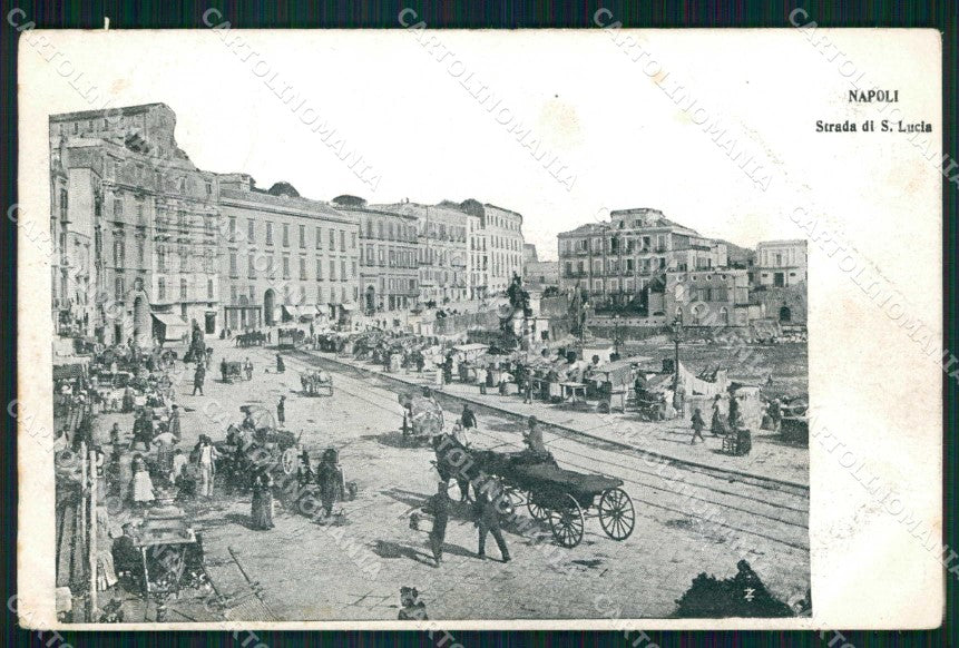 Napoli Città Strada Santa Lucia cartolina MX5044 – fronte