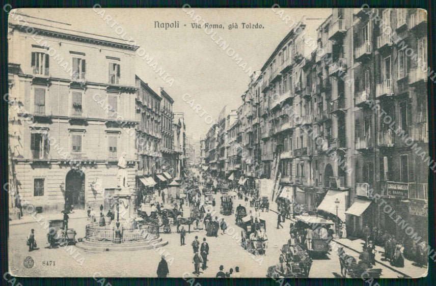 Napoli Città Via Toledo Tram Brunner 8471 cartolina MX5045 – fronte
