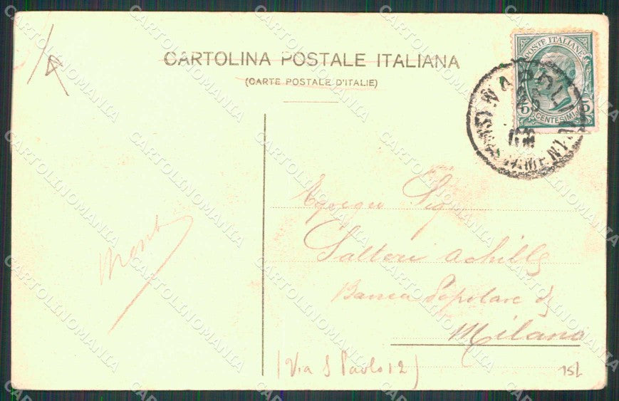 Napoli Città Riviera Chiaia Vesuvio PIEGHINE Ragozino 22683 cartolina MX5052 – retro