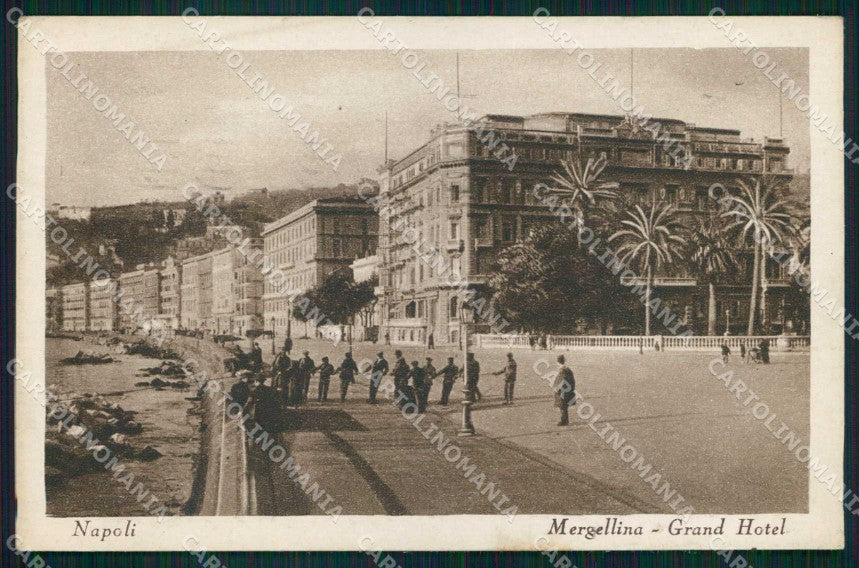 Napoli Città Mergellina Grand Hotel cartolina MX5053 – fronte