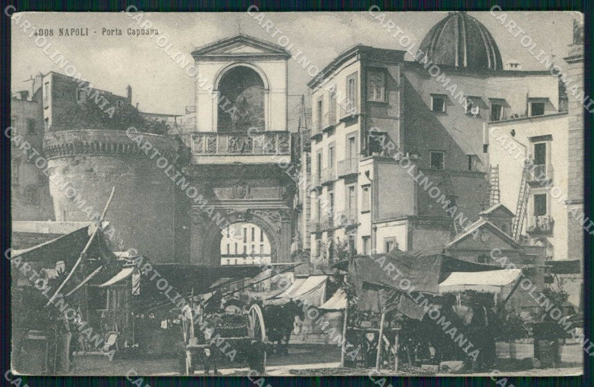 Napoli Città Porta Capuana Mercato cartolina MX5060 – fronte