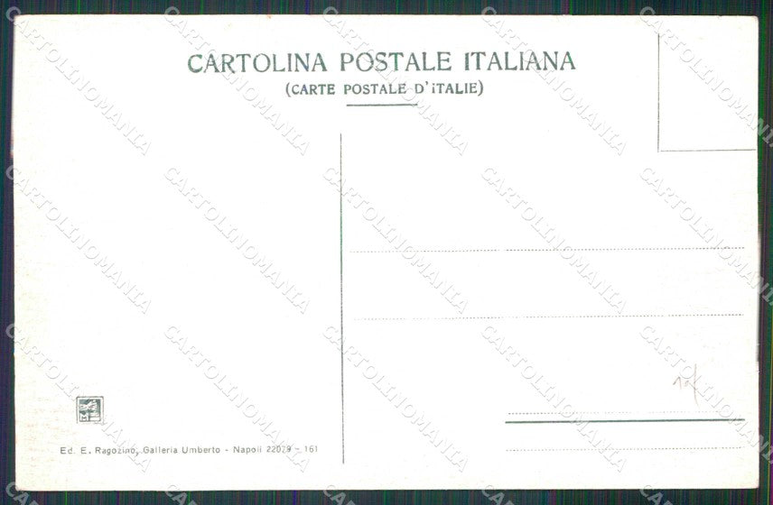 Napoli Città Castel Nuovo Mare con Barche Ragozino 22079 161 cartolina MX5069 – retro