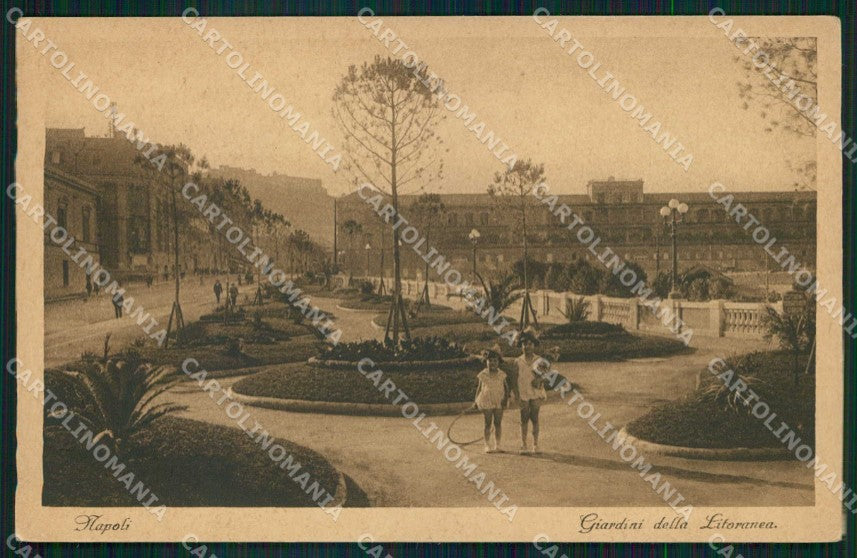 Napoli Città Giardini Litoranea cartolina MX5073 – fronte