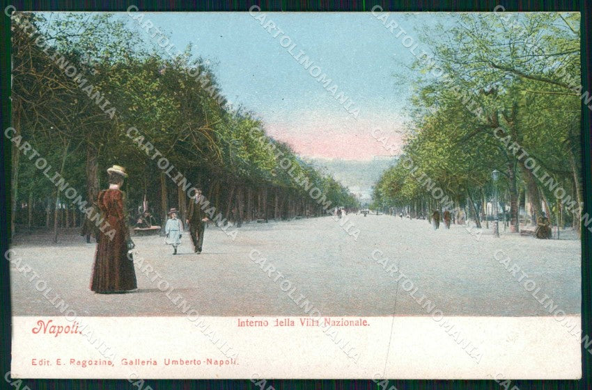 Napoli Città Interno Villa Nazionale Ragozino 2646 cartolina MX5080 – fronte