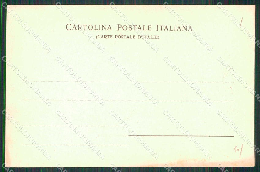 Napoli Città Vesuvio Innevato Ragozino 1612 cartolina MX5084 – retro