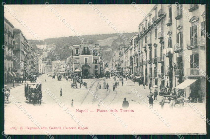 Napoli Città Piazza della Torretta Ragozino 4083 cartolina MX5106 – fronte