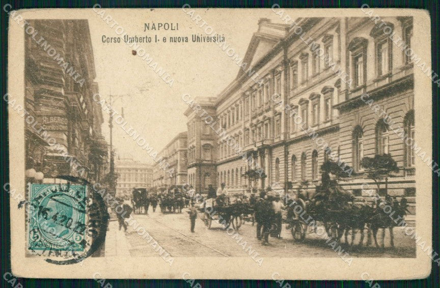 Napoli Città Corso Umberto I Tram Nuova Università cartolina MX5110 – fronte