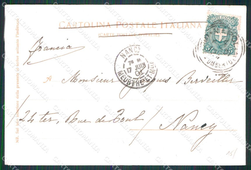 Napoli Città Porto con Barche Alinari Trenkler 4477 cartolina MX5114 – retro