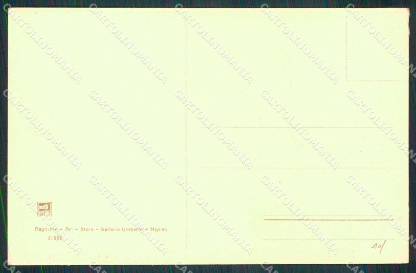 Napoli Città Riviera Chiaia Villa Comunale Ragozino 2683 cartolina MX5116 – retro