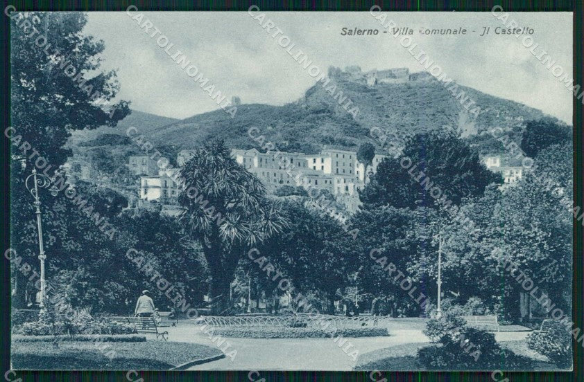 Salerno Città Villa Comunale Castello COLLA cartolina MX5132 – fronte