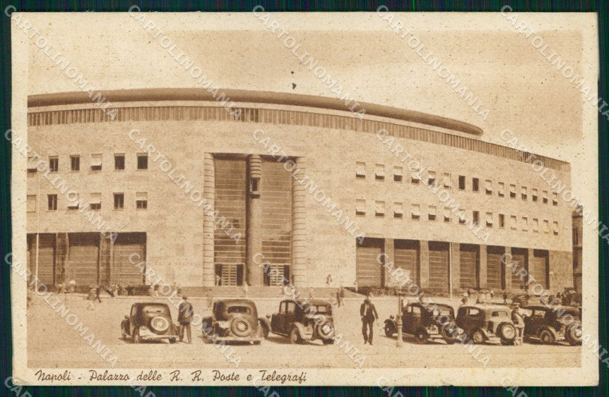 Napoli Città Palazzo Poste Telegrafi PIEGA cartolina MX5133 – fronte