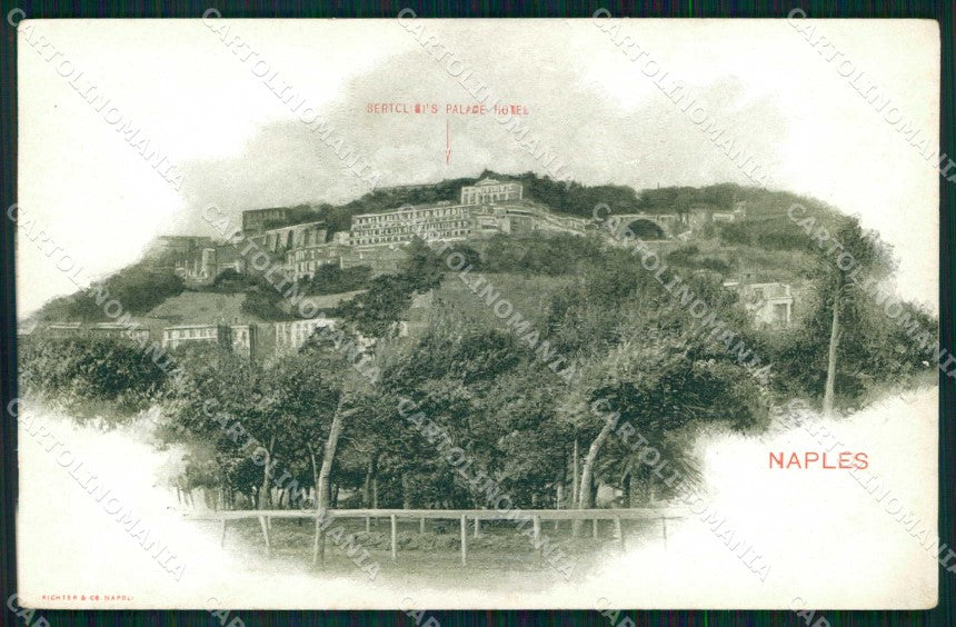 Napoli Città Palace Hotel Bertolini Richter cartolina MX5134 – fronte