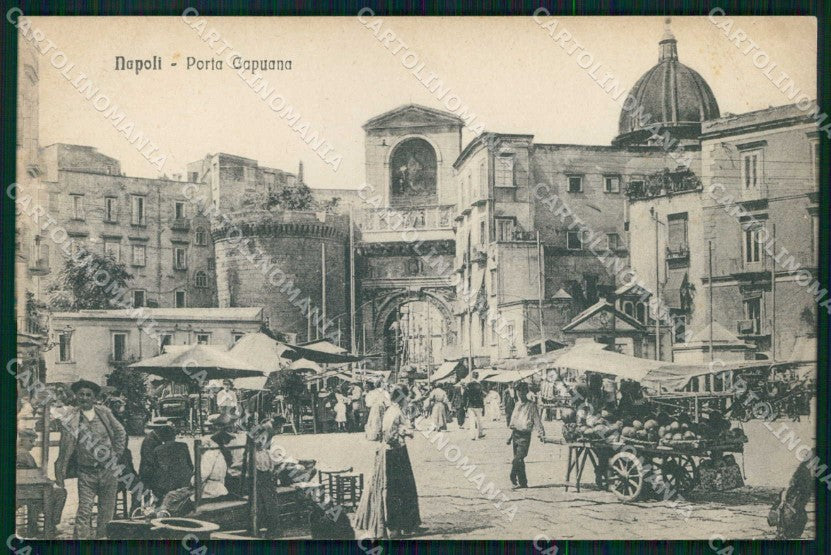Napoli Città Porta Capuana Mercato cartolina MX5144 – fronte