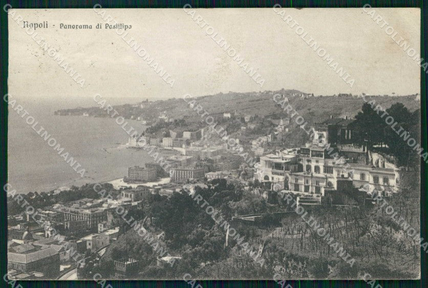 Napoli Città Veduta Generale Posillipo Brunner 10853 cartolina MX5148 – fronte