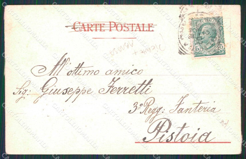 Napoli Città Villa Municipale Cassa Armonica PIEGHE ABRASA cartolina MX5150 – retro