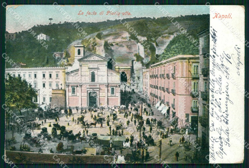 Napoli Città Festa Piedigrotta STRAPPINO cartolina MX5152 – fronte