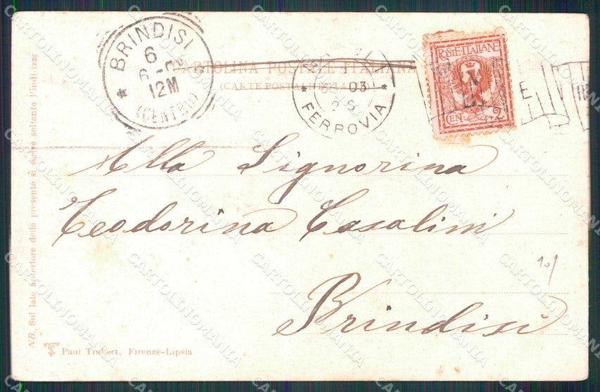 Napoli Città Veduta Generale Posillipo Trabert cartolina MX5154 – retro