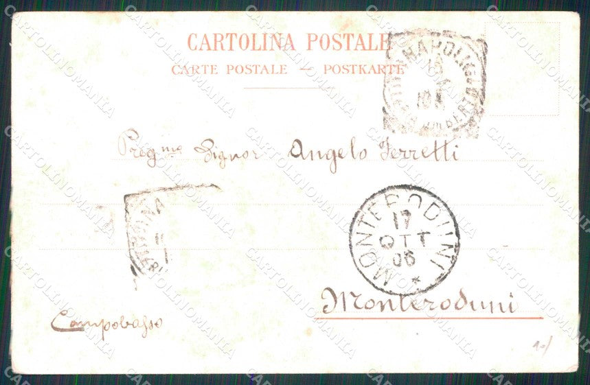 Napoli Città Monumento Vittorio Emanuele II Richter 320 cartolina MX5155 – retro