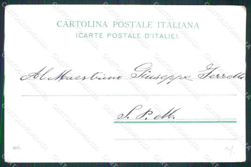 Napoli Città Veduta Santa Lucia Barche cartolina MX5159 – retro