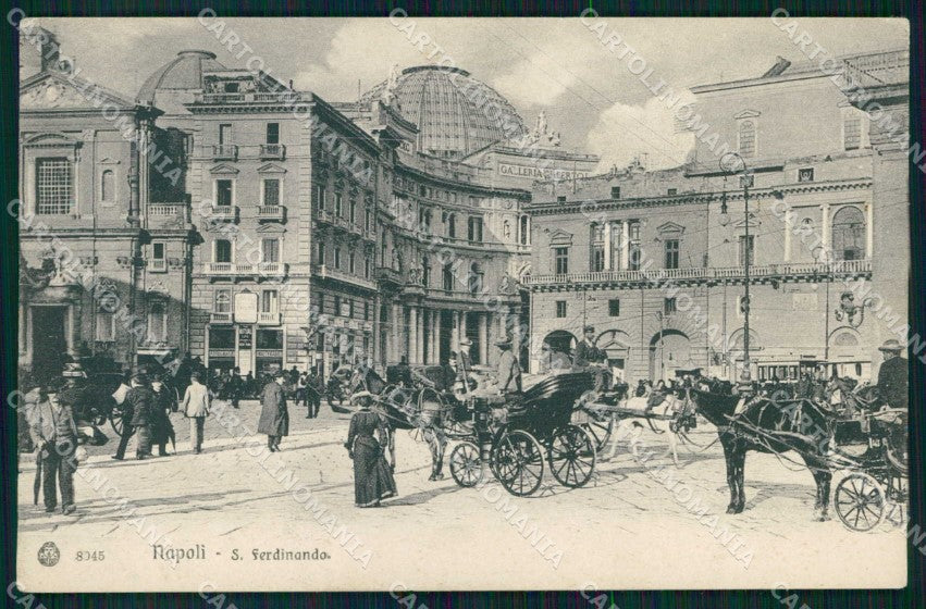 Napoli Città Piazza San Ferdinando Brunner 8045 cartolina MX5161 – fronte