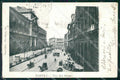Napoli Città Via del Museo Tram PIEGHINA cartolina MX5165 – fronte