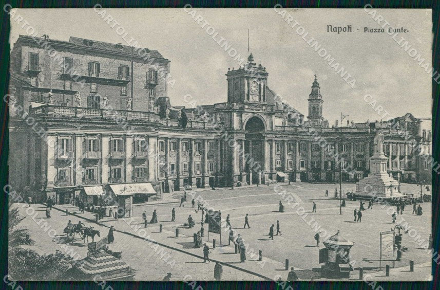 Napoli Città Piazza Dante Brunner 8464 cartolina MX5167 – fronte