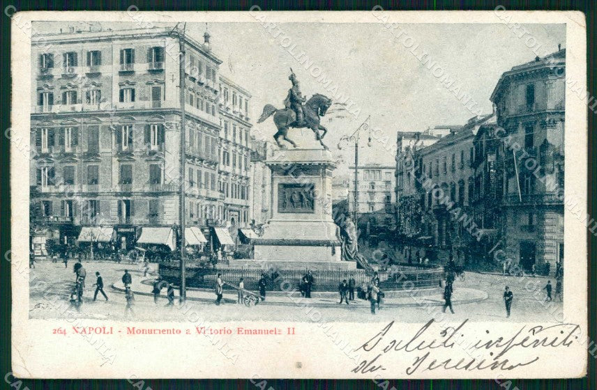 Napoli Città Monumento Vittorio Emanuele II cartolina MX5171 – fronte