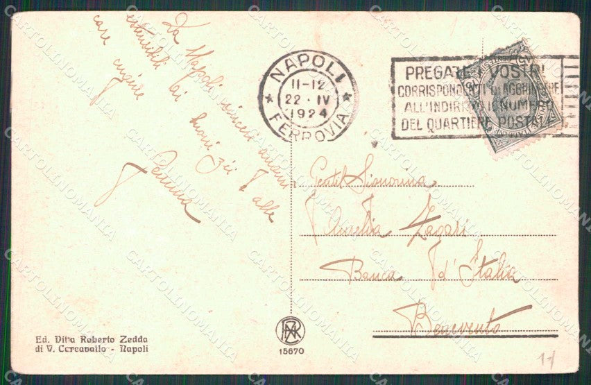 Napoli Città Via Roma cartolina MX5177 – retro