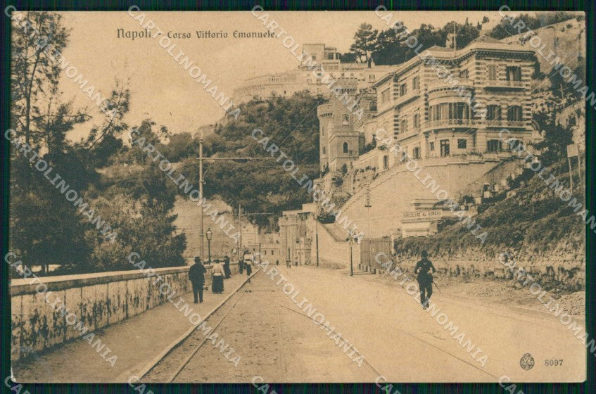 Napoli Città Corso Vittorio Emanuele Brunner 8097 cartolina MX5181 – fronte