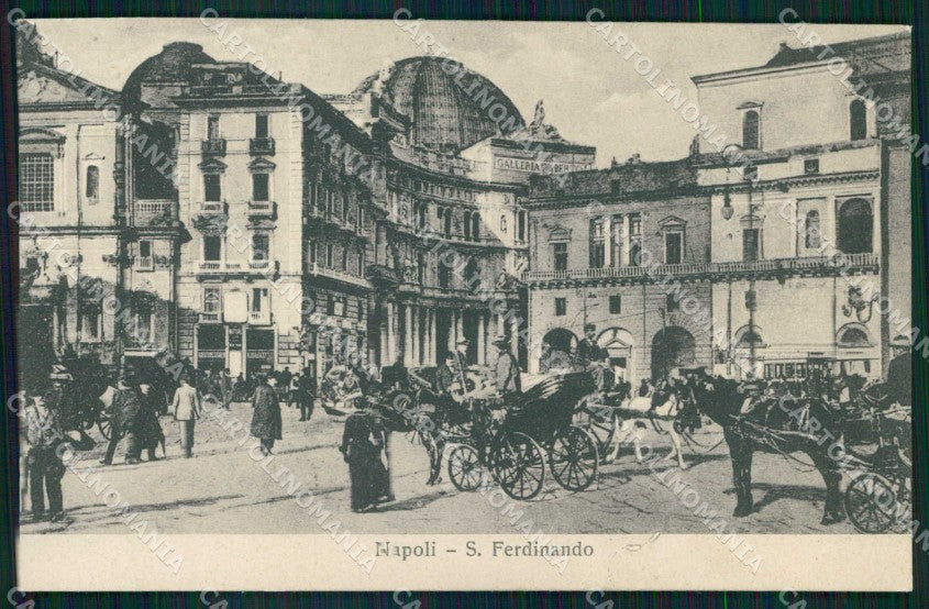 Napoli Città Piazza San Ferdinando Galleria Umberto I cartolina MX5185 – fronte